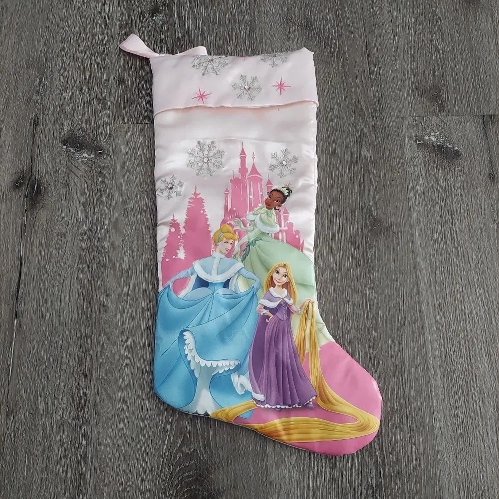 Disney Princesses Christmas Stocking Tangled Cinderella Tiana